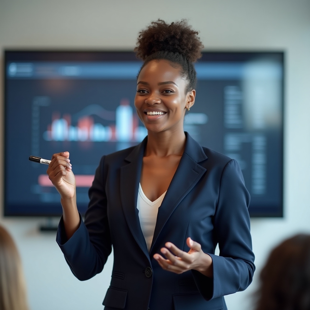 Фасилитатор ведёт групповую дискуссию