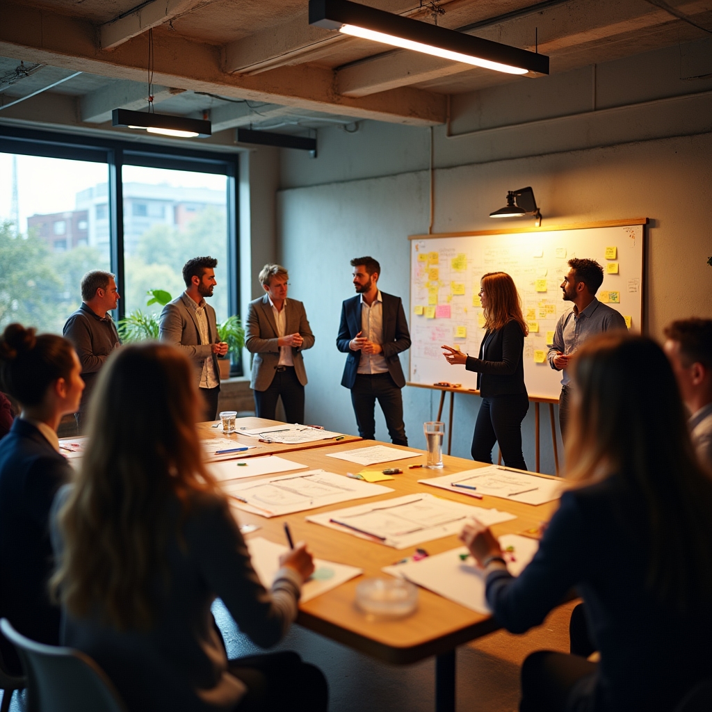 Команда в процессе совместной работы